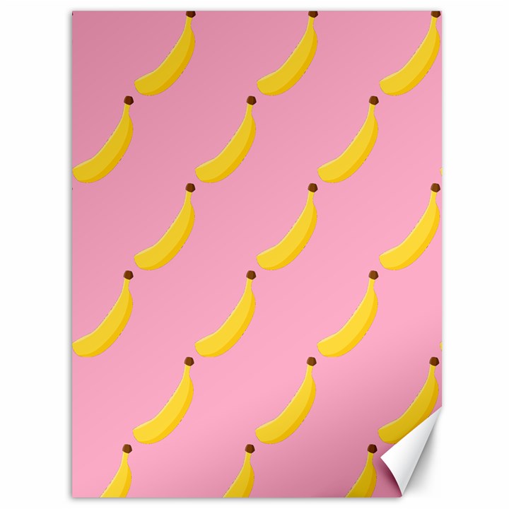 Banana Fruit Yellow Pink Canvas 36  x 48  