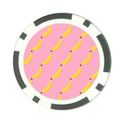 Banana Fruit Yellow Pink Poker Chip Card Guard (10 Pack)