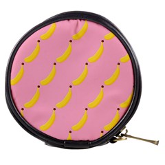 Banana Fruit Yellow Pink Mini Makeup Bags by Mariart