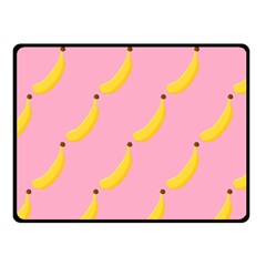 Banana Fruit Yellow Pink Fleece Blanket (small) by Mariart