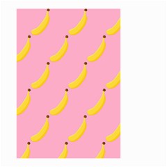 Banana Fruit Yellow Pink Small Garden Flag (two Sides) by Mariart