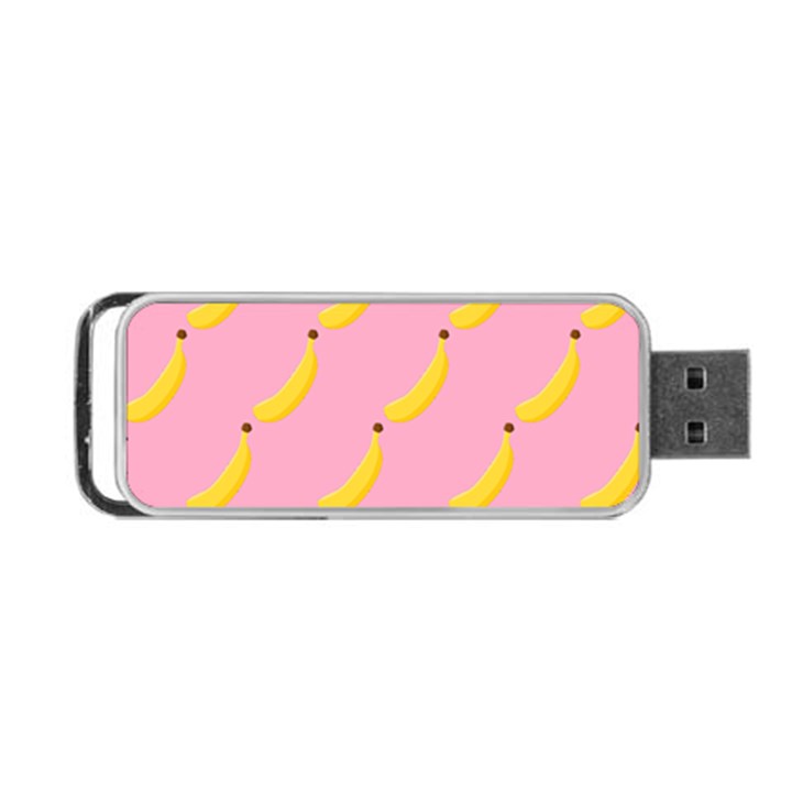 Banana Fruit Yellow Pink Portable USB Flash (Two Sides)