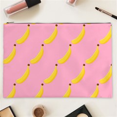 Banana Fruit Yellow Pink Cosmetic Bag (xxl) 