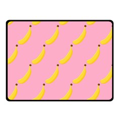 Banana Fruit Yellow Pink Double Sided Fleece Blanket (small)  by Mariart