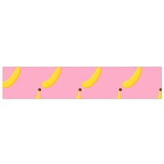 Banana Fruit Yellow Pink Flano Scarf (small)