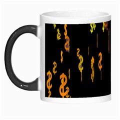 Animated Falling Spinning Shining 3d Golden Dollar Signs Against Transparent Morph Mugs by Mariart