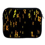 Animated Falling Spinning Shining 3d Golden Dollar Signs Against Transparent Apple iPad 2/3/4 Zipper Cases Front