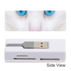 Beautiful White Face Cat Animals Blue Eye Memory Card Reader (stick)  by Mariart