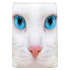 Beautiful White Face Cat Animals Blue Eye Flap Covers (l)  by Mariart