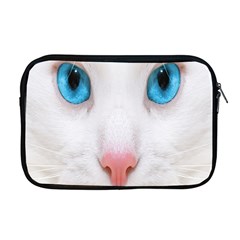 Beautiful White Face Cat Animals Blue Eye Apple Macbook Pro 17  Zipper Case