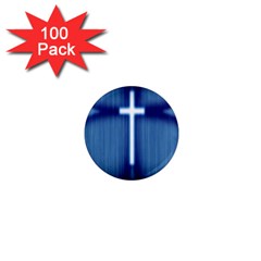 Blue Cross Christian 1  Mini Magnets (100 pack) 