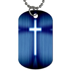 Blue Cross Christian Dog Tag (One Side)