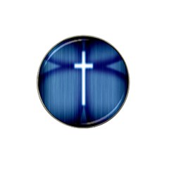 Blue Cross Christian Hat Clip Ball Marker by Mariart