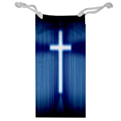 Blue Cross Christian Jewelry Bag