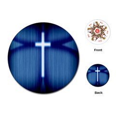 Blue Cross Christian Playing Cards (Round) 