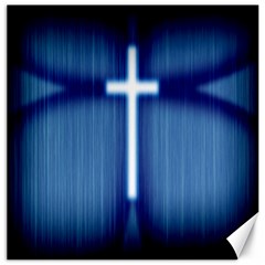 Blue Cross Christian Canvas 20  X 20   by Mariart