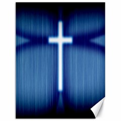 Blue Cross Christian Canvas 18  X 24   by Mariart