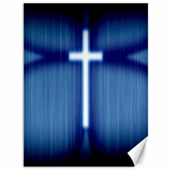 Blue Cross Christian Canvas 36  X 48   by Mariart