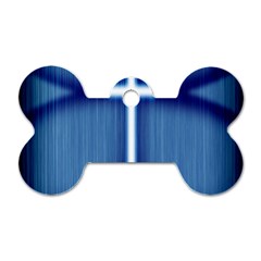 Blue Cross Christian Dog Tag Bone (Two Sides)