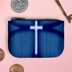 Blue Cross Christian Mini Coin Purses