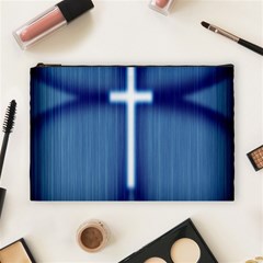 Blue Cross Christian Cosmetic Bag (Large) 