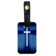 Blue Cross Christian Luggage Tags (One Side) 