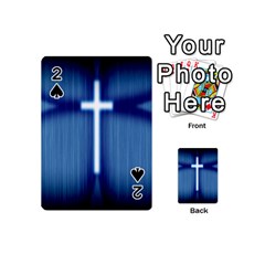 Blue Cross Christian Playing Cards 54 (mini)  by Mariart