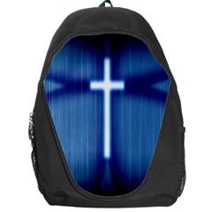 Blue Cross Christian Backpack Bag by Mariart