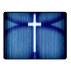 Blue Cross Christian Double Sided Fleece Blanket (Small) 