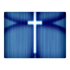 Blue Cross Christian Double Sided Flano Blanket (Mini) 