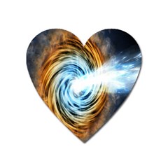 A Blazar Jet In The Middle Galaxy Appear Especially Bright Heart Magnet by Mariart