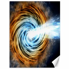 A Blazar Jet In The Middle Galaxy Appear Especially Bright Canvas 36  X 48   by Mariart