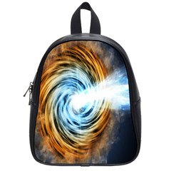 A Blazar Jet In The Middle Galaxy Appear Especially Bright School Bag (small)