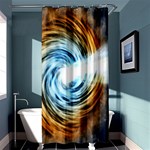 A Blazar Jet In The Middle Galaxy Appear Especially Bright Shower Curtain 36  x 72  (Stall)  Curtain(36 X72 ) - 33.26 x66.24  Curtain(36 X72 )