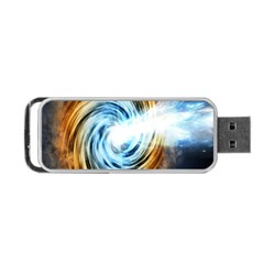 A Blazar Jet In The Middle Galaxy Appear Especially Bright Portable Usb Flash (one Side)