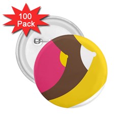 Breast Pink Brown Yellow White Rainbow 2 25  Buttons (100 Pack)  by Mariart