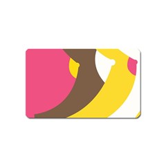 Breast Pink Brown Yellow White Rainbow Magnet (name Card)