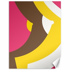 Breast Pink Brown Yellow White Rainbow Canvas 12  X 16  