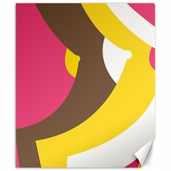 Breast Pink Brown Yellow White Rainbow Canvas 20  X 24  