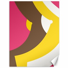 Breast Pink Brown Yellow White Rainbow Canvas 36  X 48  