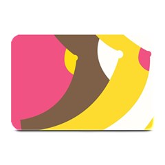 Breast Pink Brown Yellow White Rainbow Plate Mats