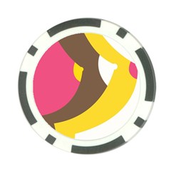 Breast Pink Brown Yellow White Rainbow Poker Chip Card Guard by Mariart