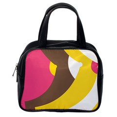 Breast Pink Brown Yellow White Rainbow Classic Handbags (one Side)