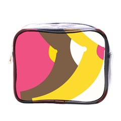 Breast Pink Brown Yellow White Rainbow Mini Toiletries Bags