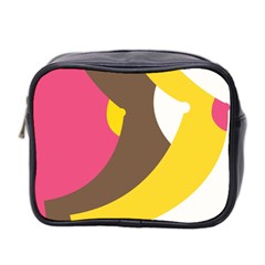 Breast Pink Brown Yellow White Rainbow Mini Toiletries Bag 2-side