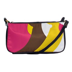 Breast Pink Brown Yellow White Rainbow Shoulder Clutch Bags by Mariart