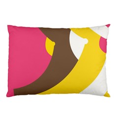 Breast Pink Brown Yellow White Rainbow Pillow Case (two Sides) by Mariart