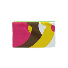 Breast Pink Brown Yellow White Rainbow Cosmetic Bag (xs) by Mariart