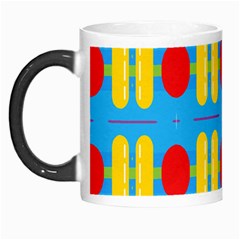 Ovals And Stripes Pattern                            Morph Mug by LalyLauraFLM