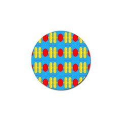 Ovals And Stripes Pattern                            Golf Ball Marker by LalyLauraFLM